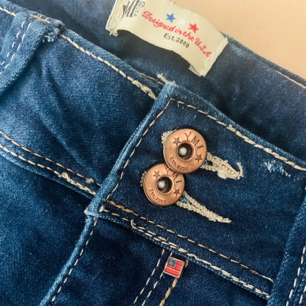 🇺🇸 YMI size 9 straight leg dark jeans - Picture 4 of 10